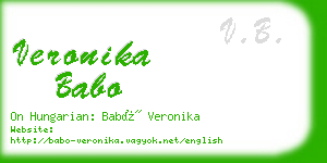 veronika babo business card